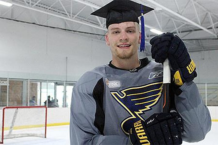 nhl players with college degrees