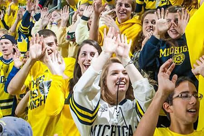 These are 9 of the top student sections in college hockey