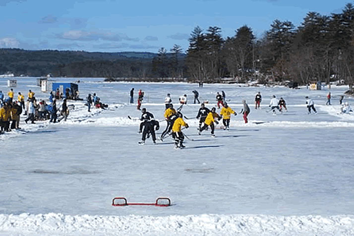 Crowder Hosts Pond Hockey Classic