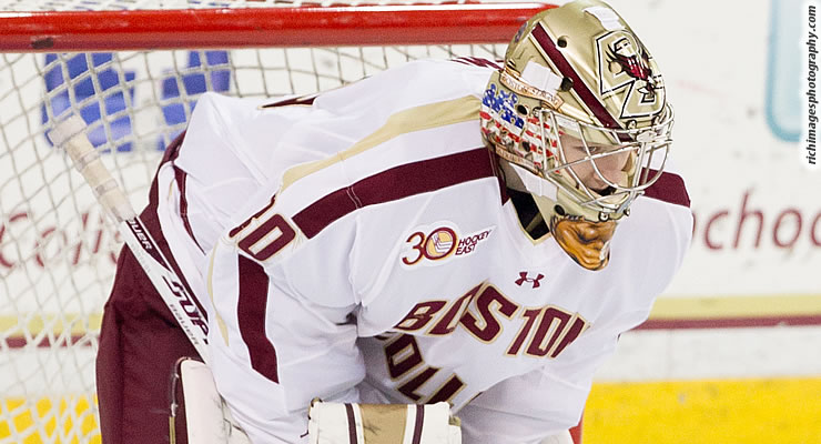 Thatcher Demko, who leads BC into the Frozen Four, also leads all North American goaltenders in the final rankings for the 2014 NHL Draft.