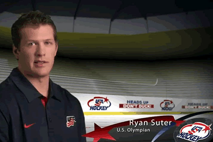 Suter Stars in USA Hockey Video