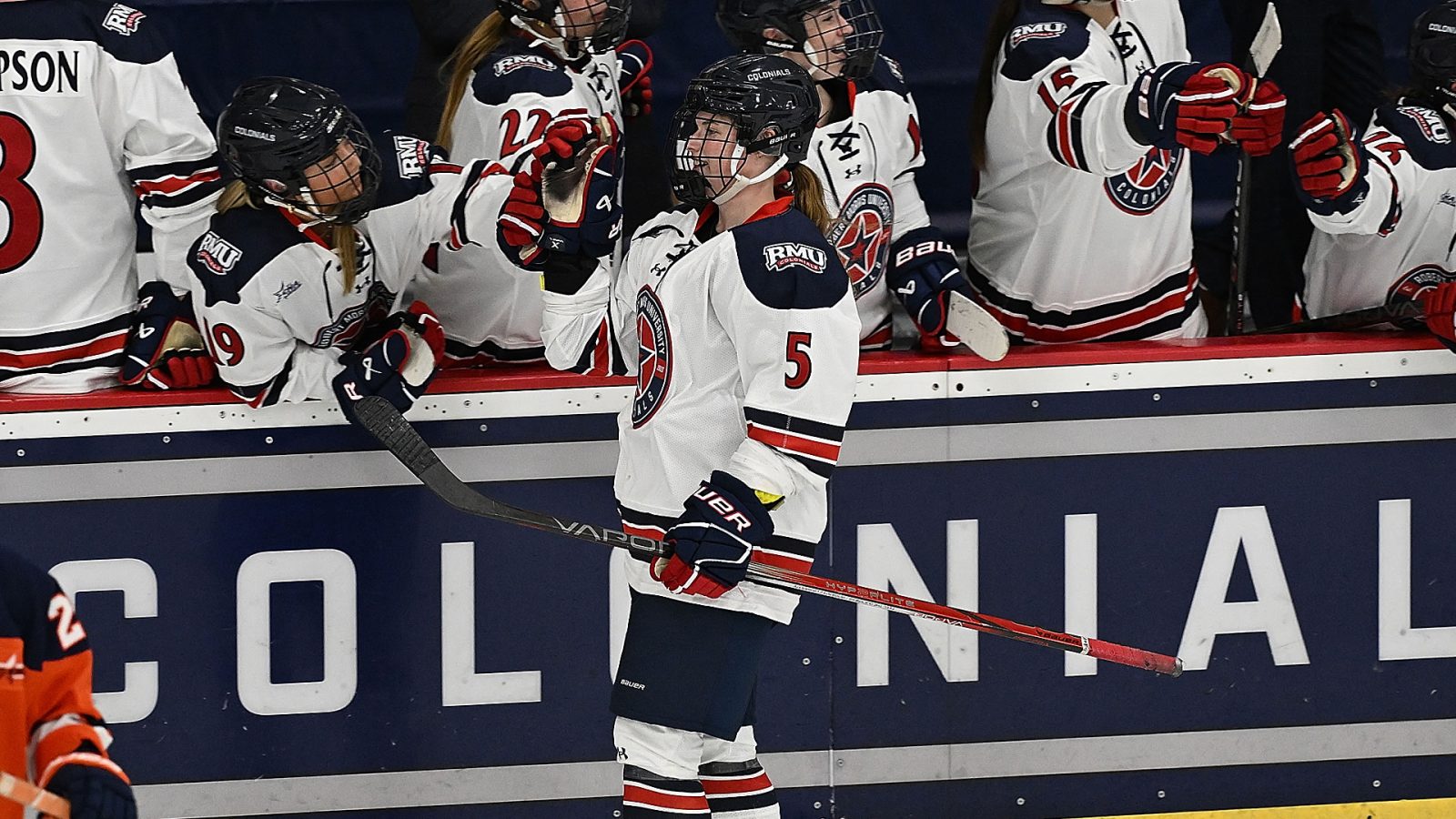 Women's Notes: Freshman Giampietro Filling Net for RMU